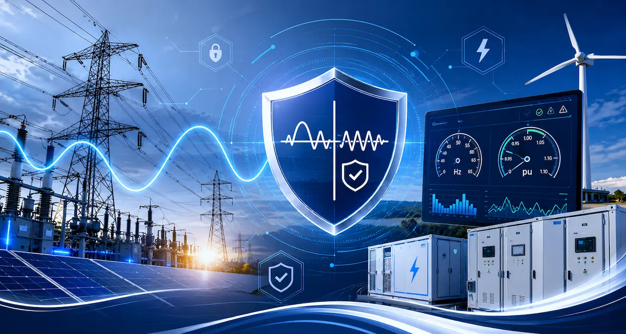 Electrical substation and transmission infrastructure at point of interconnection