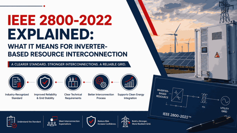 IEEE 2800-2022 Explained: What It Means for Inverter-Based Resource Interconnection