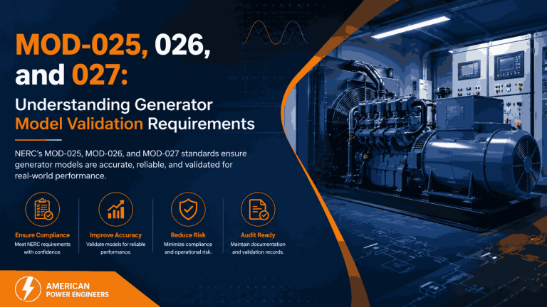 MOD-025, 026, and 027 Explained: Understanding Generator Model Validation Requirements